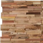 Inlife - panneaux de revtement mural 10 pcs 1, 03m bois de teck recycl