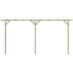 Pergola de jardin 400 x 40 x 205 cm bois - inlife Pergola de jardin 400 x 40 x 205 cm bois - inlife