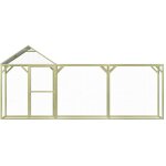 Inlife poulailler 4, 5x1, 5x2 m pin�de impr�gn�e