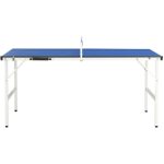 Inlife - table de ping - pong avec filet 152x76x66 cm bleu