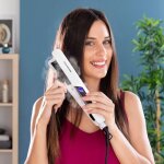 Innovagoods plancha de pelo cer�mica con vapor blanc noir