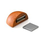 Inofix - butee de porte magnetique bois adhesive sapelli (blister)