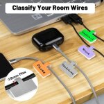 Inscriptible etiquette cable avec pas de floraison, 40 x r�utilisables nylon marquage cable, etiqueteuse ...