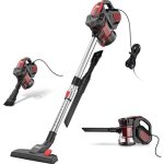 Inse i5 aspirateur balai, 600w 18kpa aspirateur sans sac avec 6m long c�ble, l�ger portable pour maison ...