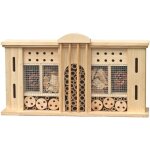 Gartenmeister - h�tel pour insectes col�opt�res nid d'abeilles maison en pin naturel bambou bois de pin ...