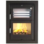 Fm biomasa - insert  bois avec four - firematic panama 9. 5 kw