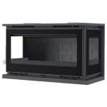 Fm calefaccion - insert � bois 3 faces ventil� - firematic olly 13. 3 kw foyer en fonte - porte fonte ...