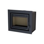 Bronpi - insert à bois ventilé canalisable florida 14 kw porte fonte - sans vitre sérigraphiée noire Bronpi - insert à bois ventilé canalisable florida 14 kw porte fonte - sans vitre sérigraphiée noire
