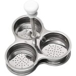 Insert cuiseur  ?ufs en acier inoxydable luxshiny pour ?ufs pochs