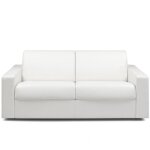Inside75 - canap� convertible night express 120 cm matelas 14 cm polyur�thane blanc