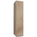 Inside75 - colonne de rangement lund 1 porte chne naturel 30 x 40 cm profondeur