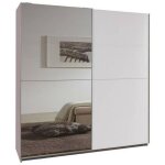 Dressing portes coulissantes clapton 135 cm blanc / miroir