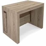 Intensedeco - table console extensible loki imitation ch�ne clair