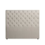 Tête de lit capitonnée constance 140cm tissu beige Tête de lit capitonnée constance 140cm tissu beige