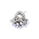 Intent24 - 100 tendeurs de bâche élastiques longs blancs Intent24 - 100 tendeurs de bâche élastiques longs blancs