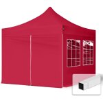 Tente pliante 3x3 m - 4 côtés acier barnum chapiteau pliant tonnelle stand paddock réception abri rouge ... Tente pliante 3x3 m - 4 côtés acier barnum chapiteau pliant tonnelle stand paddock réception abri rouge ...