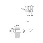 Valentin - intercalaire de bonde diam�tre 25 mm pour �paisseur diam�tre cuve 18 � 25 mm