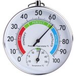Int�rieur ext�rieur forme ronde thermom�tre temp�rature jardin hygrom�tre testeur com able m�t�o humidit� ...