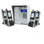 Interphone 600 mtres autonome sans - fil collectif / multiproprits - ultracom3 argent + visire argente ...