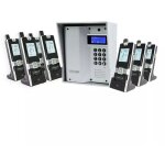 Interphone 600 mtres autonome sans - fil collectif / multiproprits - ultracom3 argent + visire argente ...