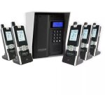 Interphone 600 mtres autonome sans - fil collectif / multiproprits - ultracom3 noir + visire argente ...