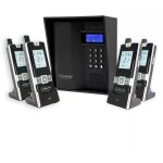Interphone 600 mtres autonome sans - fil collectif / multiproprits - ultracom3 noir + visire noire ...