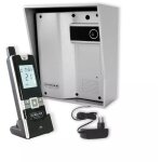 Interphone 600 mtres individuel sans - fil - ultracom2 argent 600 - solo visire argente + transformateur ...