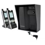 Interphone 600 mtres individuel sans - fil - ultracom2 noir 600 - solo visire noire + transformateur ...
