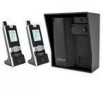 Interphone sans - fil aliment sur portail 600m longue distance - ultracom2 noir 600 - solo visire noire ...