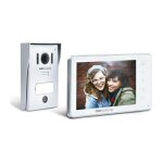 Interphone vido filaire, coloris blanc - visiokit 7 scs sentinel