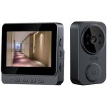 [jamais utilis�] interphone visuel sans fil 2, 4 g avec �cran ips de 4, 3 pouces, sonnette intelligente ...