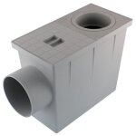 Interplast - regard de descente eau pluviale, taille 235 � 125 � 220 mm - fitt