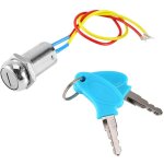 Interrupteur d'allumage, commutateur  cl contacteur  cl electrique  2 fils cls de verrouillage ...