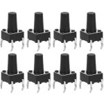 Vurahome - interrupteur � bouton poussoir tactile 50 pi�ces, interrupteur � bouton tactile momentan� ...