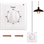 Interrupteur de compte � rebours : minuterie 60 minutes interrupteur d'�clairage avec minuterie, prot�g� ...