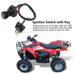 Interrupteur de contact avec cl� 4110209 - interrupteur �tanche et antid�faut pour quad scrambler 400 ...