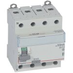 Interrupteur différentiel dx³ - id 4 pôles 400v 63a type ac 300ma sélectif 4 modules legrand 411669 Interrupteur différentiel dx³ - id 4 pôles 400v 63a type ac 300ma sélectif 4 modules legrand 411669