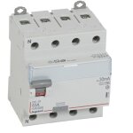 Interrupteur diff�rentiel dx� - id 4 p�les 400v 63a type f(hpi) 30ma 4 modules legrand 411696