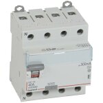 Interrupteur diffrentiel dx - id arrive haute et dpart bas  vis 4 ples 400v 40a typea 300ma 4 modules ...