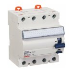 Interrupteur diffrentiel ttrapolaire, protection des dparts - gewiss - 63a - ac / 0, 03