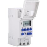 Interrupteur horaire � affichage num�rique minuterie �lectronique programmable hebdomadaire (ac220v)