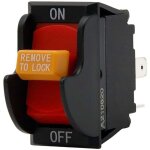 Interrupteur marche / arr�t � 2 broches, remplacement pour ryobi 46023 delta / porter cable 489105 - ...