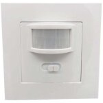 Interrupteur mural d�tecteur de mouvement encastr� 140� pour lampes ampoules led, halog�nes