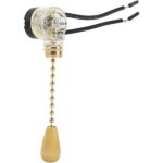 Interrupteur � tirette, interrupteur � tirette de lampe durable robuste, pour lampes de table appliques ...