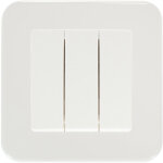 Interrupteur triple classic blanc Interrupteur triple classic blanc