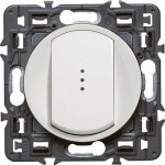 Interrupteur ou va - et vient lumineux avec voyant fourni c�liane soft 10a - blanc - legrand