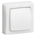 Legrand ? interrupteur va - et - vient en saillie blanc ? m�canisme ip 2x ? tension 250 v~ ? intensit� ...