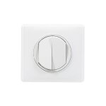 Céliane interrupteur double ou v / vt blanc yesterday complet - legrand Céliane interrupteur double ou v / vt blanc yesterday complet - legrand