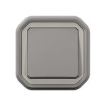 Interrupteur va - et - vient 10a saillie tanche gris complet ip55 plexo legrand 069711l