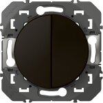 Interrupteur ou va - et - vient + poussoir dooxie noir